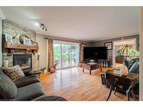 20 County Road 22, Caledonia, ON - Indoor Photo Showing Living Room With Fireplace