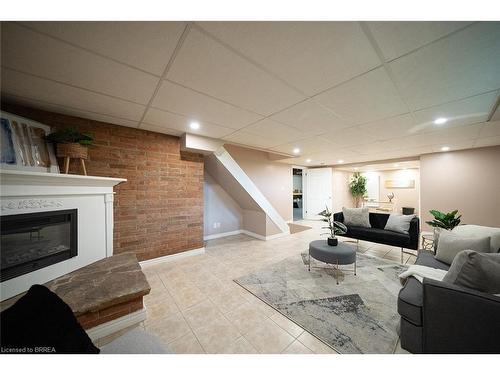 445 Powerline Road, Brantford, ON - Indoor With Fireplace