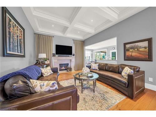 12 Ellington Place, Brantford, ON - Indoor Photo Showing Living Room With Fireplace