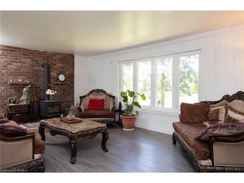 251 Harley Road, Harley, ON - Indoor Photo Showing Living Room With Fireplace