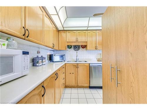 609-9 Bonheur Court, Brantford, ON - Indoor Photo Showing Kitchen With Double Sink