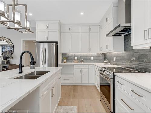 13B Cumberland Street, Brantford, ON - Indoor Photo Showing Kitchen With Double Sink With Upgraded Kitchen