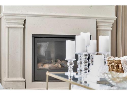 61 East Harris Road, Brantford, ON - Indoor Photo Showing Living Room With Fireplace