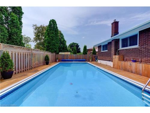 28 Allanton Boulevard, Brantford, ON - Outdoor With In Ground Pool