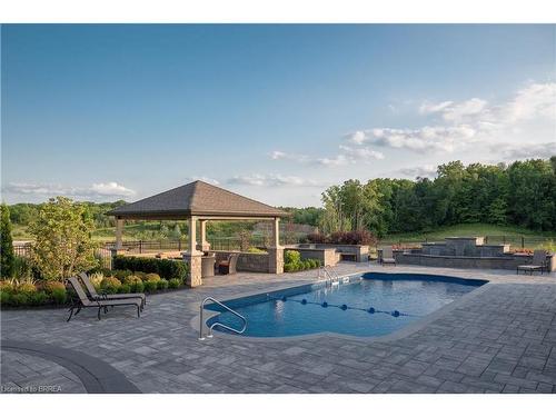 49 Ruijs Boulevard, Brantford, ON - Outdoor With In Ground Pool With Backyard