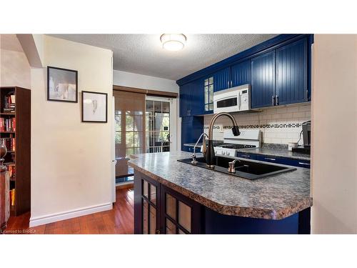 52 Province Street N, Hamilton, ON - Indoor Photo Showing Kitchen With Double Sink