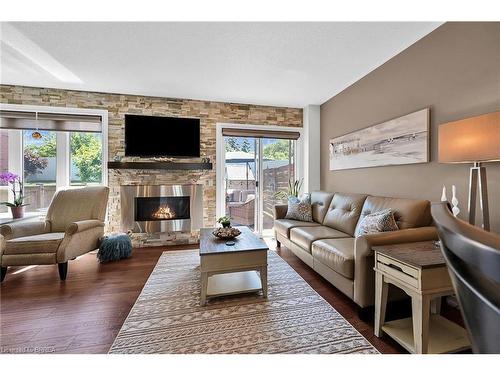 180 Thomas Avenue, Brantford, ON - Indoor Photo Showing Living Room With Fireplace
