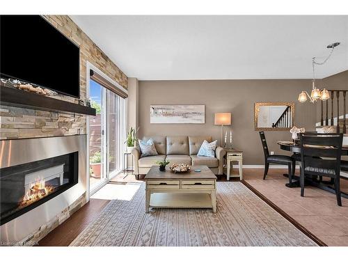 180 Thomas Avenue, Brantford, ON - Indoor Photo Showing Living Room With Fireplace