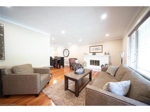 6 Sherry Lane, Brantford, ON - Indoor Photo Showing Living Room With Fireplace
