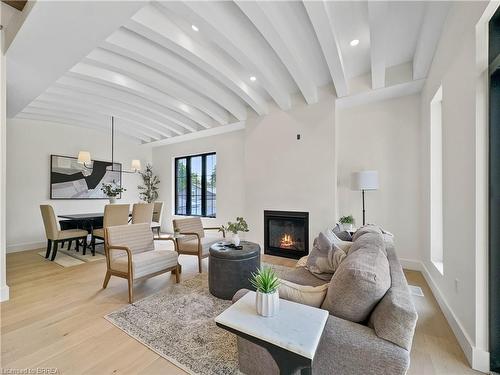 75 Grand River Street S, Paris, ON - Indoor Photo Showing Living Room With Fireplace