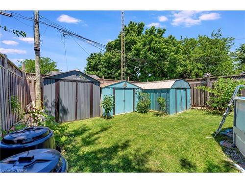 180 Marlborough Street, Brantford, ON - Outdoor With Above Ground Pool With Backyard