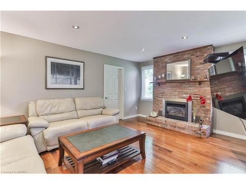 59 Highland Drive, Brantford, ON - Indoor Photo Showing Living Room With Fireplace