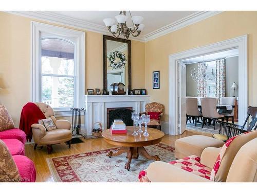 232 Grand River Street N, Paris, ON - Indoor Photo Showing Living Room With Fireplace