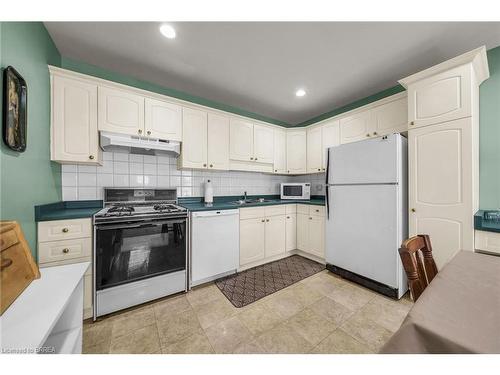 13 Philip Street, Brantford, ON - Indoor Photo Showing Kitchen With Double Sink