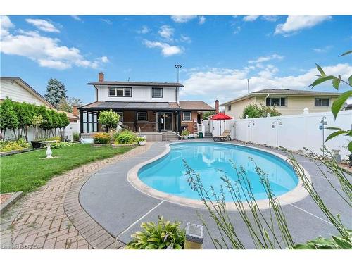 36 Mohawk Drive, St. Catharines, ON - Outdoor With In Ground Pool With Deck Patio Veranda With Backyard