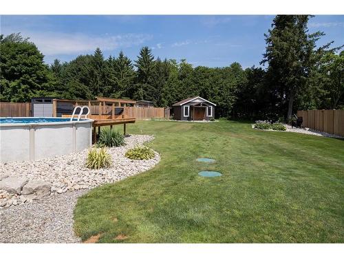 16 Church Street W, Scotland, ON - Outdoor With Above Ground Pool With Backyard