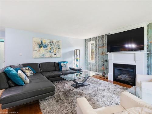 268 German School Road, Paris, ON - Indoor Photo Showing Living Room With Fireplace