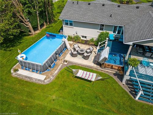 268 German School Road, Paris, ON - Outdoor With Above Ground Pool