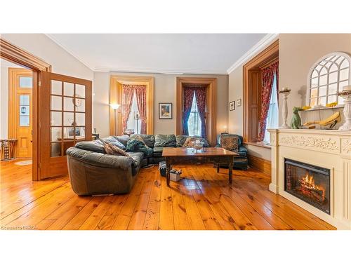 61 King Street N, Oakland, ON - Indoor Photo Showing Living Room With Fireplace