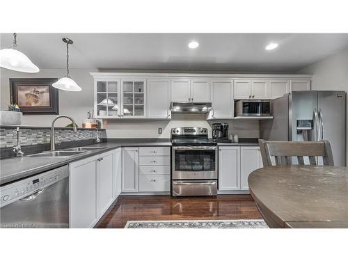 45 Brewster Way, Brantford, ON - Indoor Photo Showing Kitchen With Double Sink