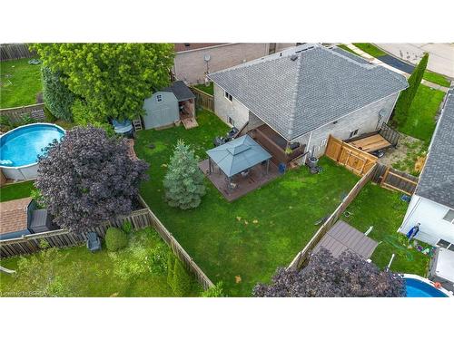 45 Brewster Way, Brantford, ON - Outdoor With Above Ground Pool