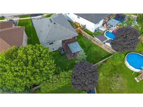 45 Brewster Way, Brantford, ON - Outdoor With Above Ground Pool With View