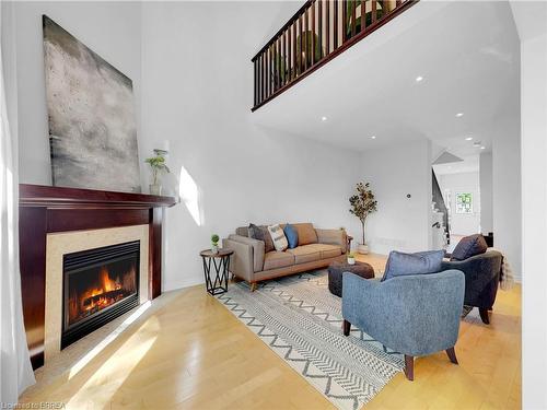58 Myers Lane, Hamilton, ON - Indoor Photo Showing Living Room With Fireplace