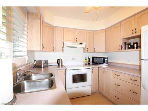 17-20 Courtland Drive, Brantford, ON - Indoor Photo Showing Kitchen With Double Sink