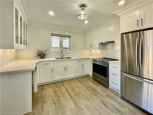 1 Edward Street, Hamilton, ON - Indoor Photo Showing Kitchen With Stainless Steel Kitchen With Double Sink With Upgraded Kitchen