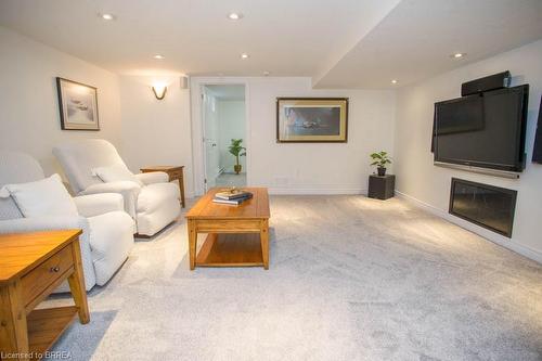 15 Pinto Court, Brantford, ON - Indoor Photo Showing Living Room With Fireplace