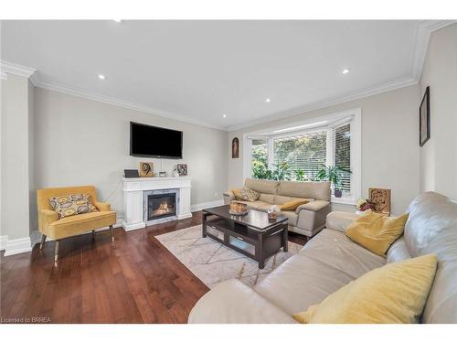 2086 Hixon Street, Oakville, ON - Indoor Photo Showing Living Room With Fireplace