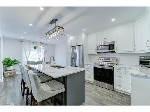 101 Thames Way, Hamilton, ON - Indoor Photo Showing Kitchen With Double Sink With Upgraded Kitchen