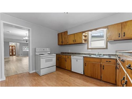 114 Erie Avenue, Brantford, ON - Indoor Photo Showing Kitchen With Double Sink