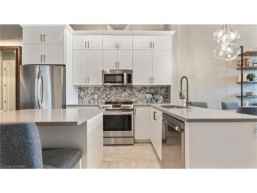 205A-85 Morrell Street, Brantford, ON - Indoor Photo Showing Kitchen With Stainless Steel Kitchen With Upgraded Kitchen