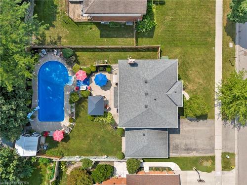 11 Beckett Drive, Brantford, ON - Outdoor With In Ground Pool With View