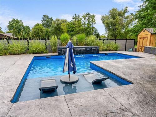 233 Oakland Road, Scotland, ON - Outdoor With In Ground Pool With Backyard