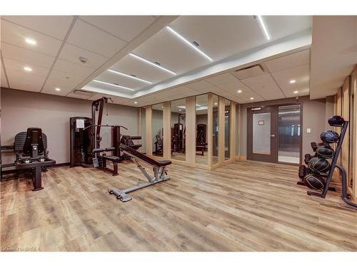 607-34 Norman Street, Brantford, ON - Indoor Photo Showing Gym Room