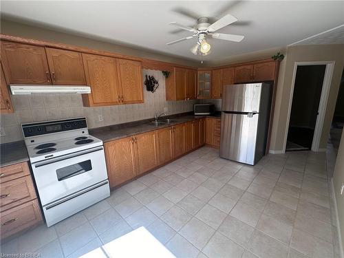 201 Grand Street, Brantford, ON - Indoor Photo Showing Kitchen With Double Sink