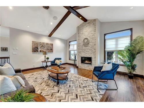 29 Tan Avenue, Waterford, ON - Indoor Photo Showing Living Room With Fireplace