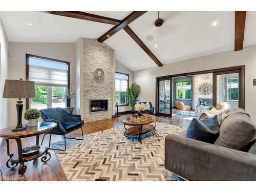 29 Tan Avenue, Waterford, ON - Indoor Photo Showing Living Room With Fireplace