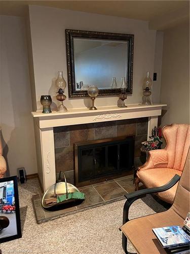 11 Owen Avenue, Brantford, ON - Indoor Photo Showing Living Room With Fireplace