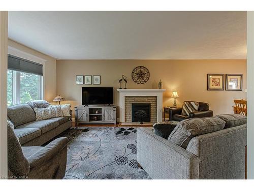 3 Prospect Street, Port Dover, ON - Indoor Photo Showing Living Room With Fireplace