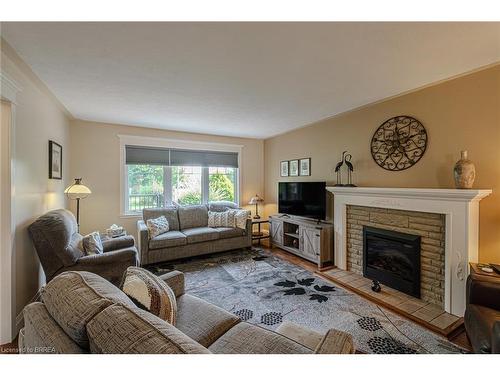 3 Prospect Street, Port Dover, ON - Indoor Photo Showing Living Room With Fireplace