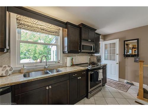 3 Prospect Street, Port Dover, ON - Indoor Photo Showing Kitchen With Double Sink