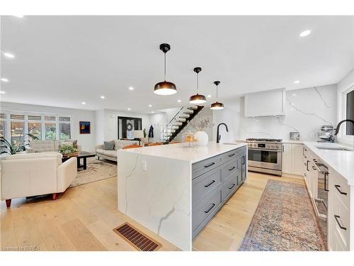 21 Franklin Street, Brantford, ON - Indoor Photo Showing Kitchen With Upgraded Kitchen