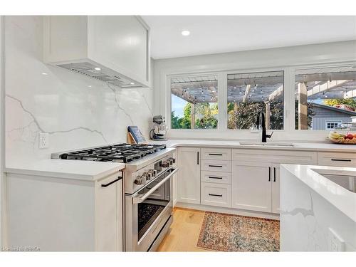 21 Franklin Street, Brantford, ON - Indoor Photo Showing Kitchen With Upgraded Kitchen