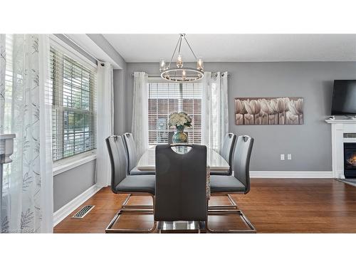 124 Osborn Avenue, Brantford, ON - Indoor Photo Showing Dining Room With Fireplace