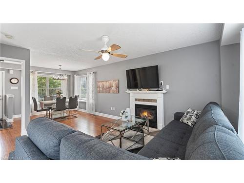 124 Osborn Avenue, Brantford, ON - Indoor Photo Showing Living Room With Fireplace