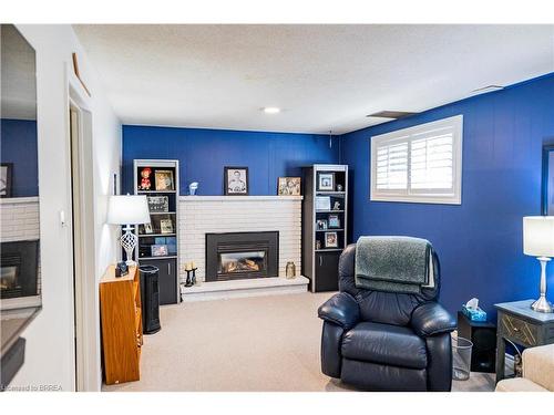 2 Spartan Drive, Brantford, ON - Indoor Photo Showing Living Room With Fireplace