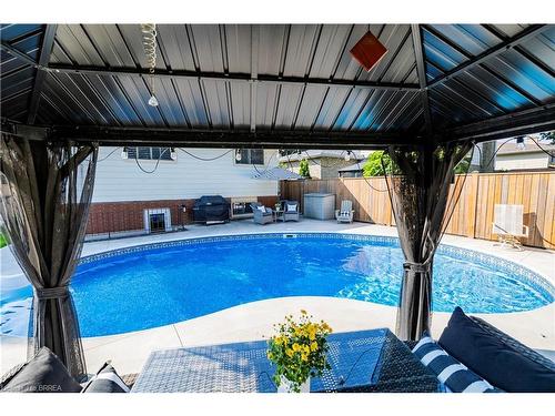 2 Spartan Drive, Brantford, ON - Outdoor With In Ground Pool